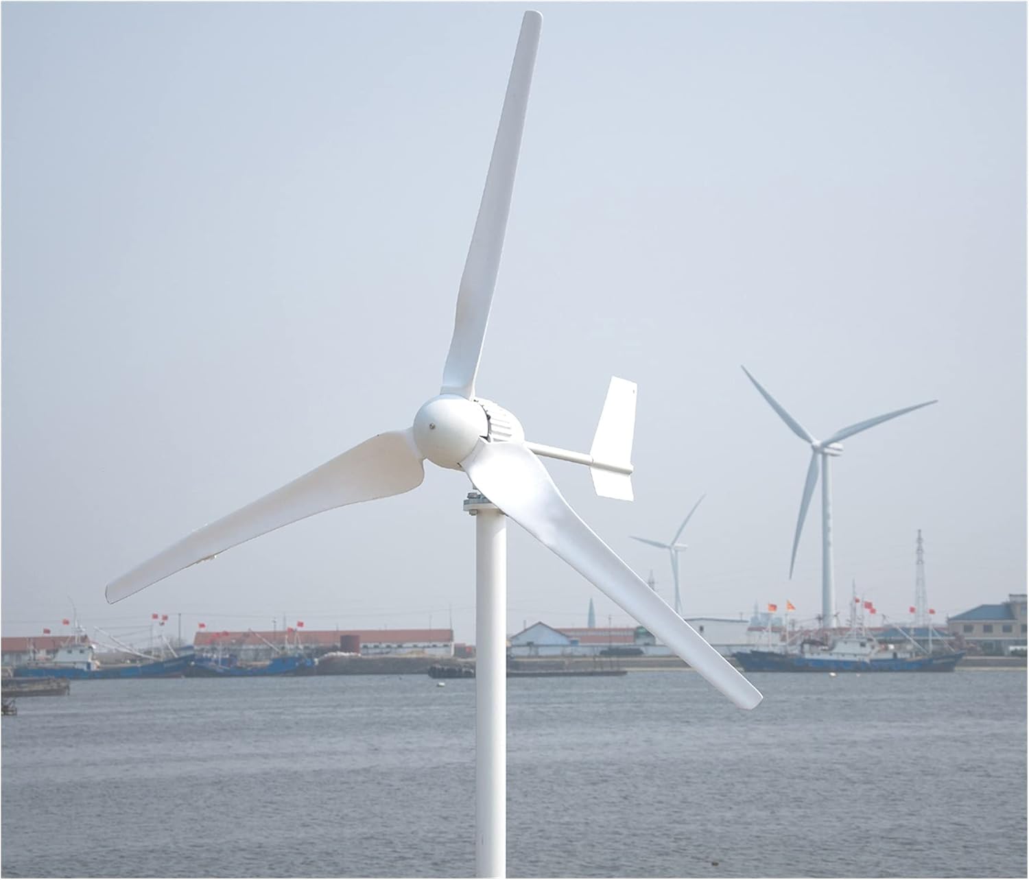 Wind Turbine CE Approval 1000W Horizontal Axis Wind Turbine Generator for Land and Marine Include Controller Gift(48V_1000W)