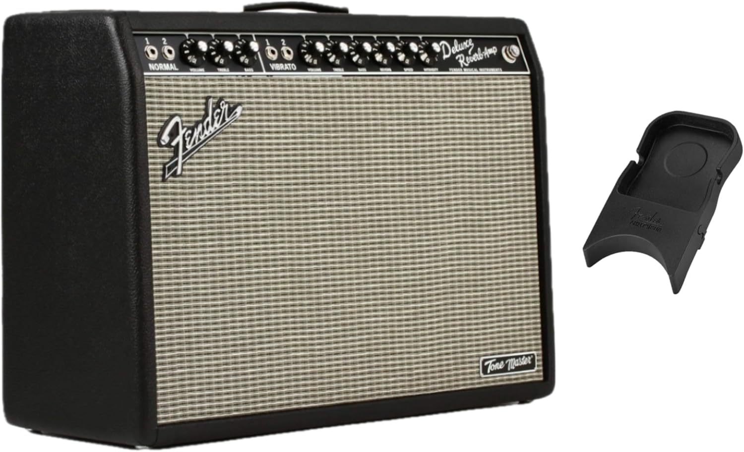 Fender Tone Master Deluxe Reverb Guitar Amplifier, with Amperstand Guitar Cradle