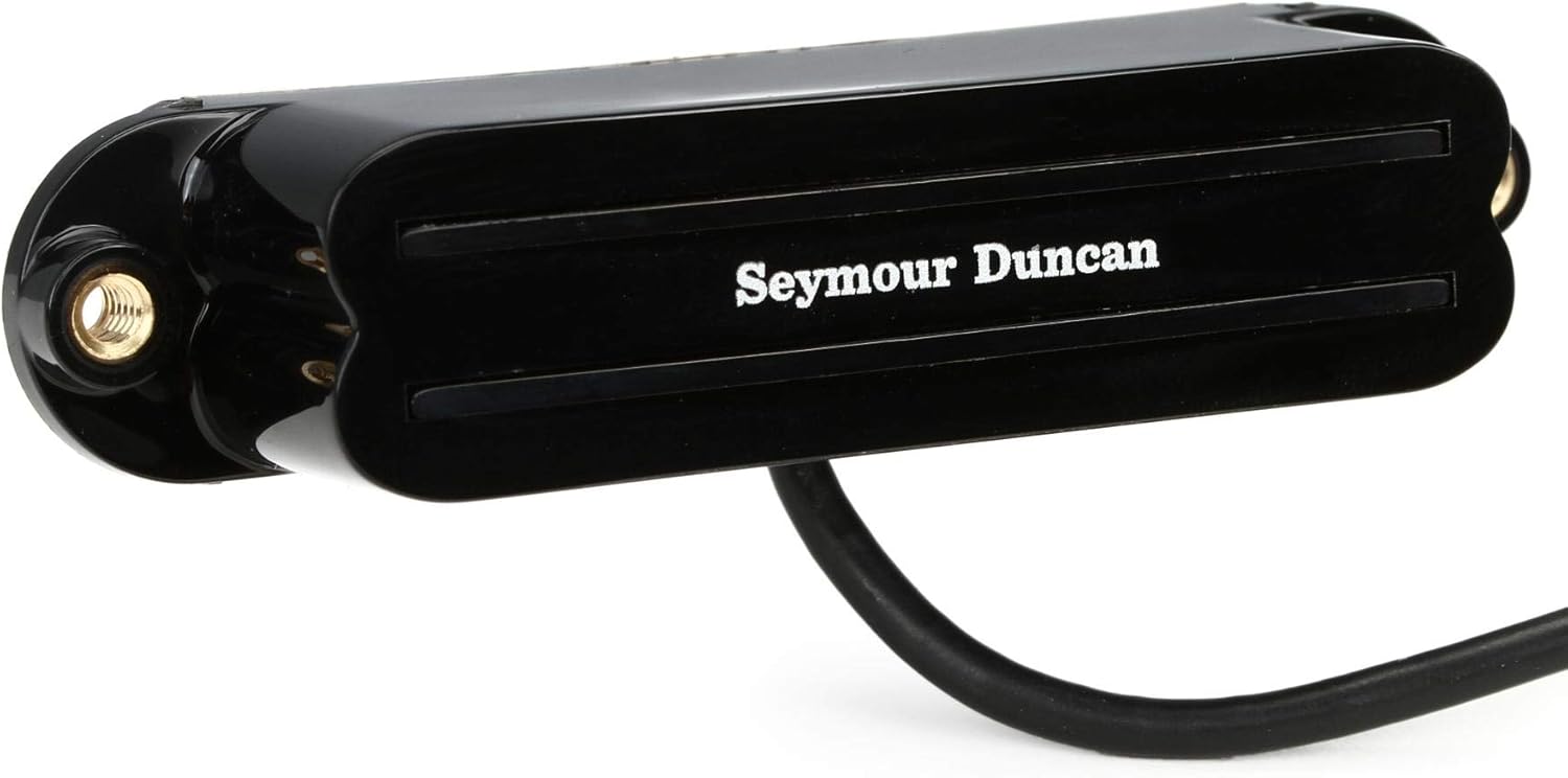 Seymour Duncan SHR-1n Hot Rails Strat Neck Humbucker Pickup for Electric Guitar - Black