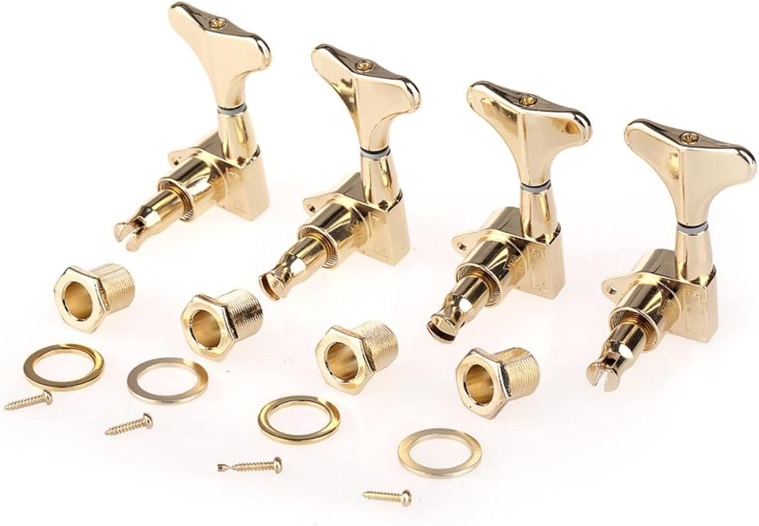 for 4 String Precision Bass 4 in Line Sealed Electric Bass Tuners Machine Heads Tuning Keys Pegs Set Guitar Machine Head Tuners