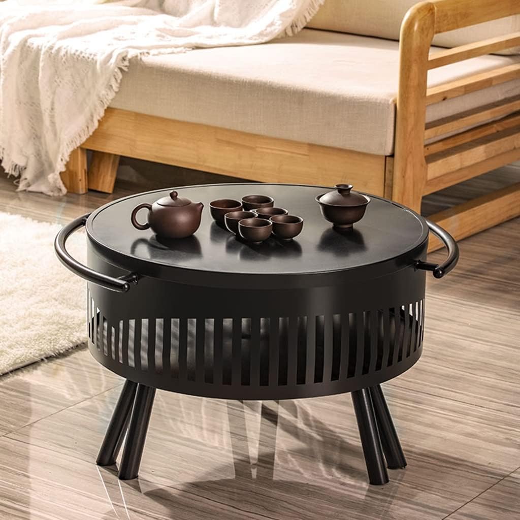 Outdoor Fire Pits with Cooking Grill, 25.6