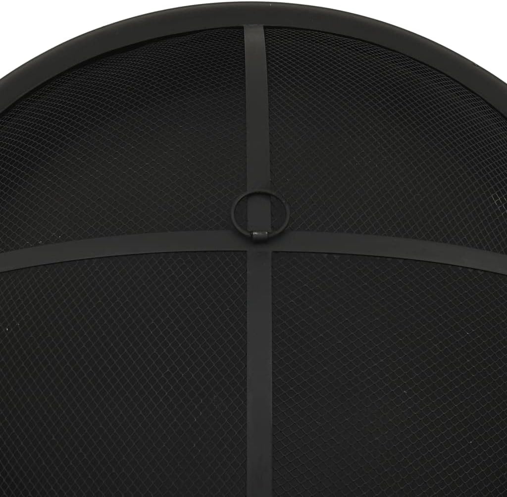 SKM Fire Pit with Poker 75 cm XXL Steel