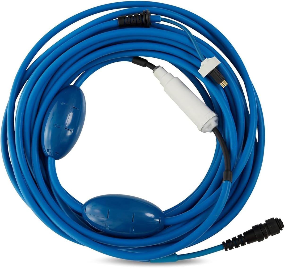 99958821-60ft Blue Cable Only Compatible with Dolphin Pool Robot Nautilus CC Plus WiFi, Includes 2 Big Floats and Swivel for Tangle-Free Operation, Pool Robot Cable 99958821-3 Pin