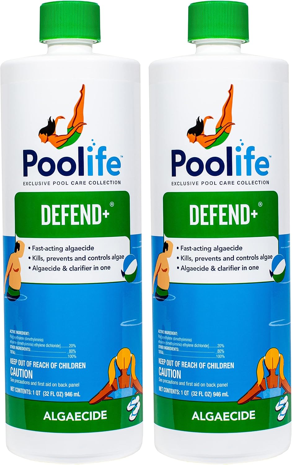 POOLIFE Defend+ (1 qt) (2 Pack)