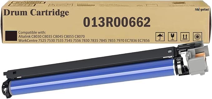 SkyPrint 013R00662 Drum Cartridge Replacement for Xerox WorkCentre 7525 7530 7535 7545 7556 7830 7835 7845 7855 7970 EC7836 EC7856 Altalink C8030 C8035 C8045 C8055 C8070 Printer