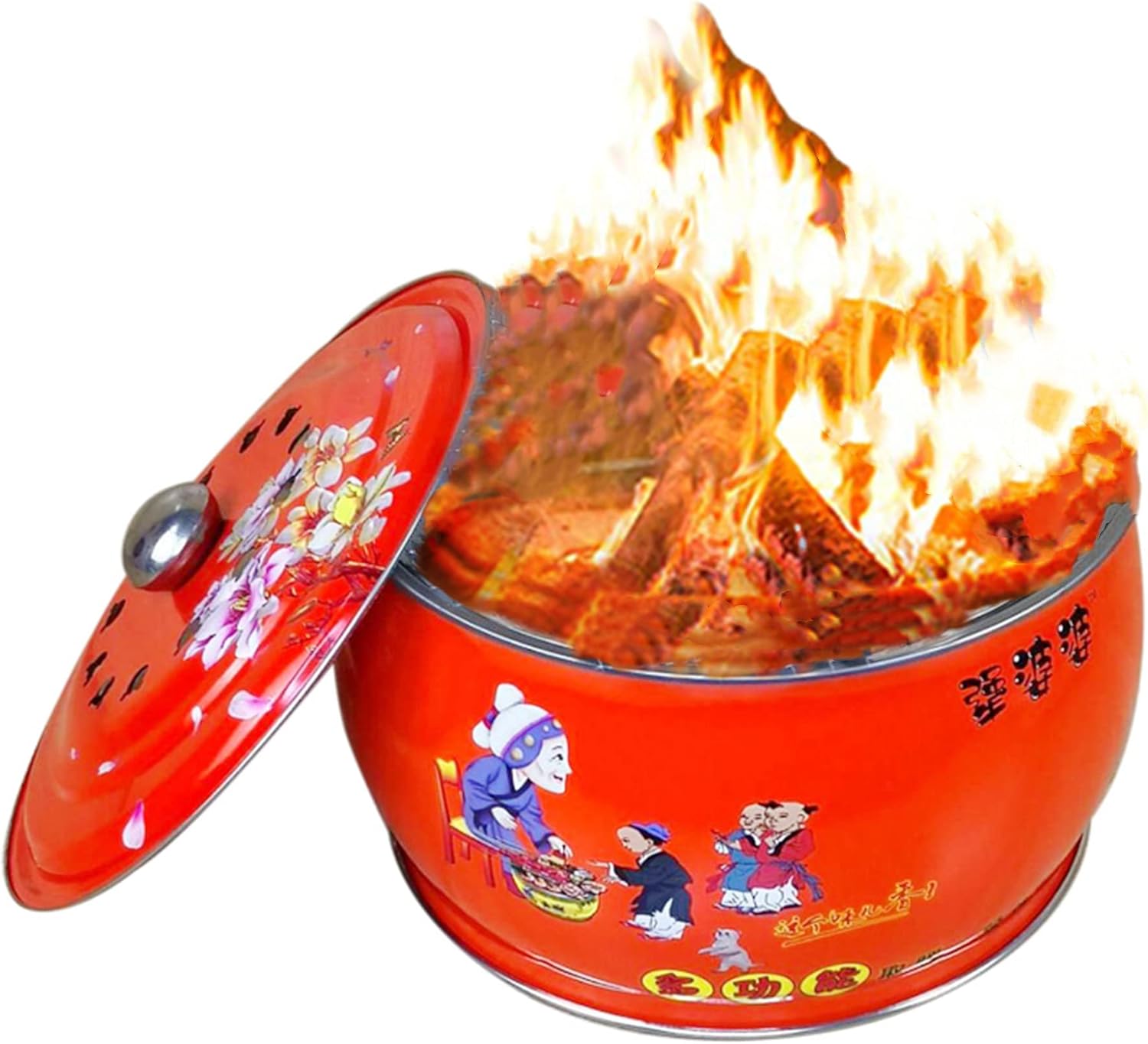 Portable Fire Pits & Bowls,Outdoor Wood Burning Grill Firepit Bowl,Patio Bonfire Fire Pits