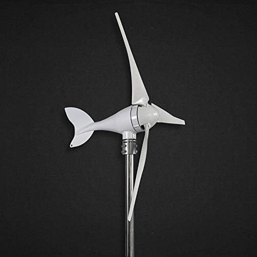 600W Horizontal Wind Turbine Generator Windmill 12V/24V with 3 Blades and Charge Controller for Home Use,12v