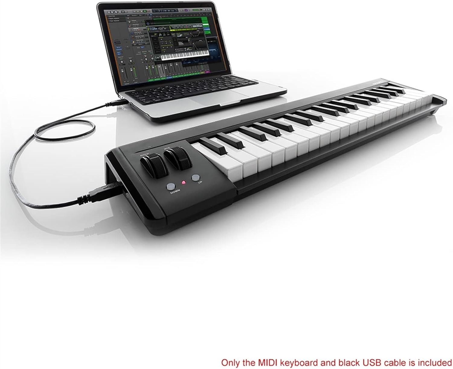Keyboard Piano 37-Key Compact USB MIDI Keyboard Controller USB