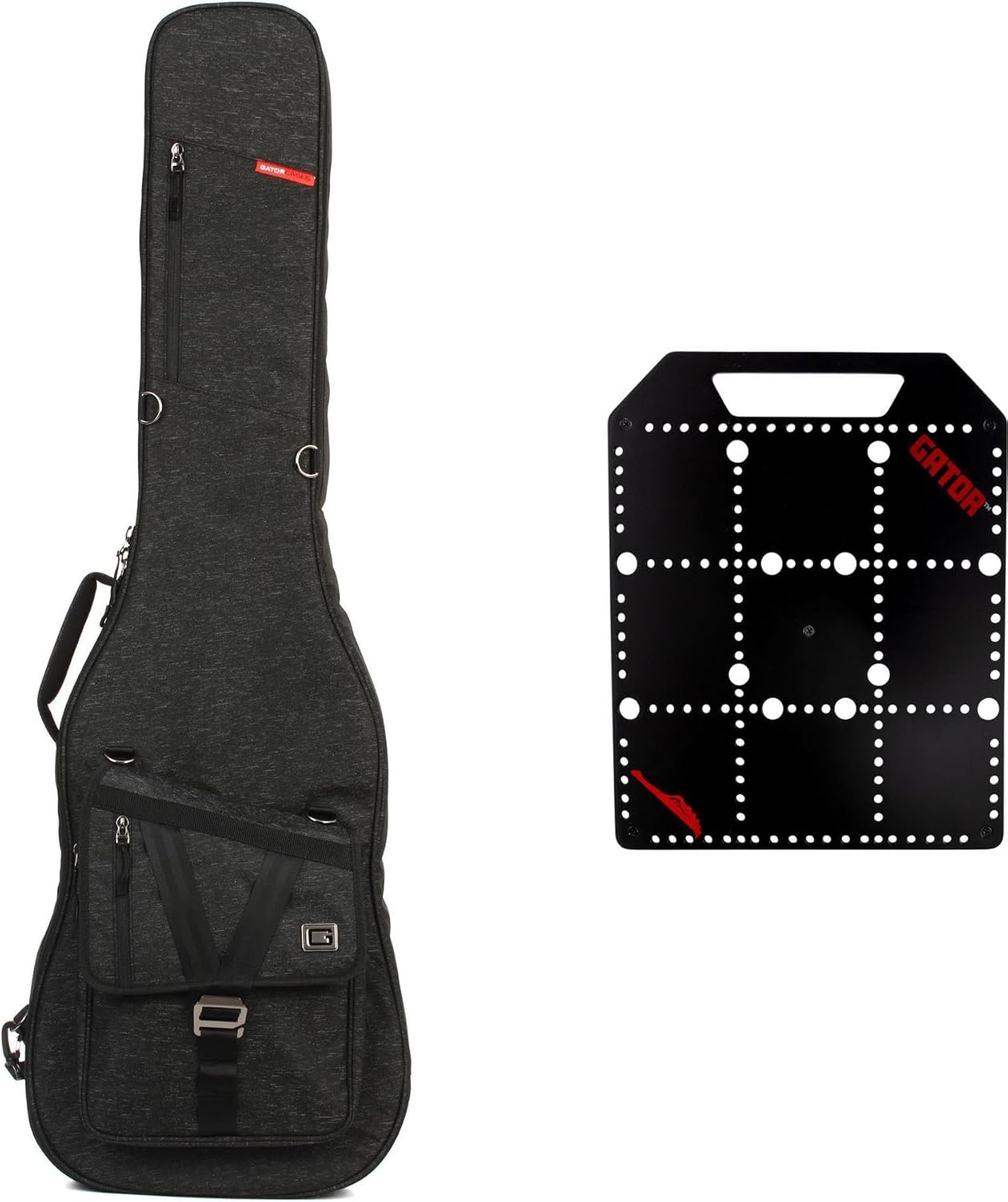 Gator Transit Bass Guitar Bag with Pocketboard - Charcoal Black