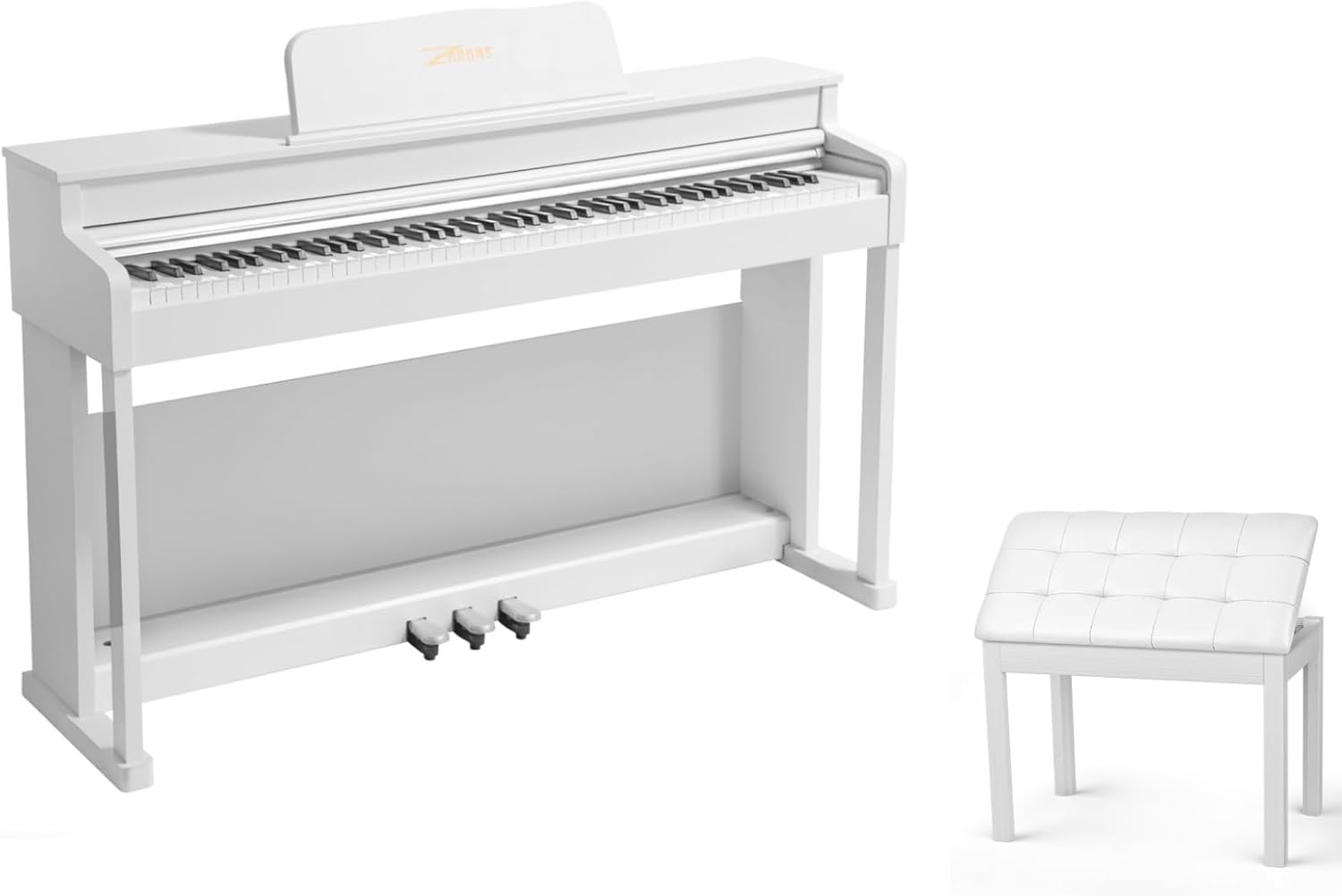 ZHRUNS Digital Piano, 88 Key Full Weighted Keyboard Piano