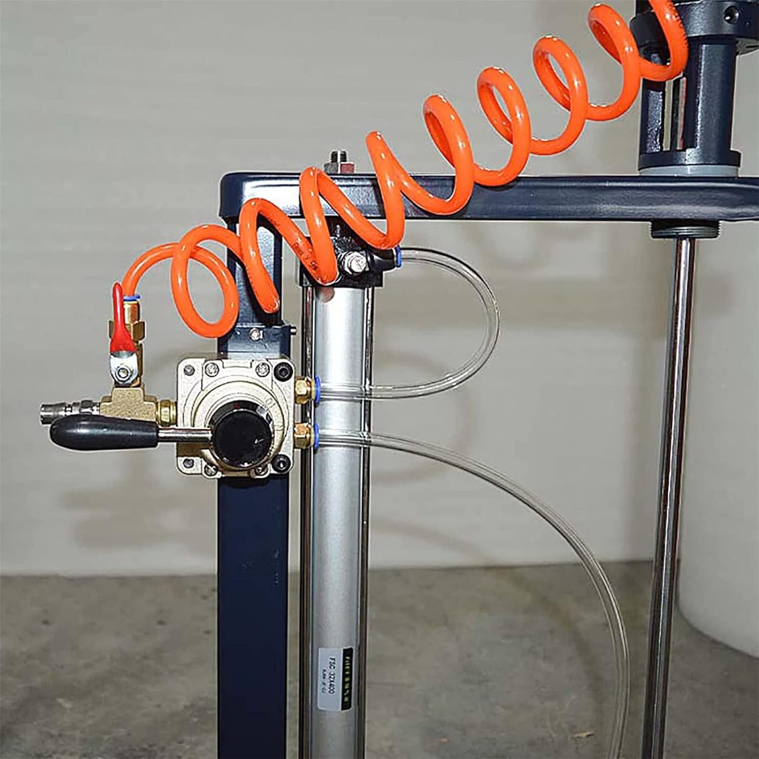 5 Gal/20LPneumatic Mixer, Pneumatic Paint Mixer Machine Ink Coating Mixing Tool with Bracket and Stainless Steel Blade