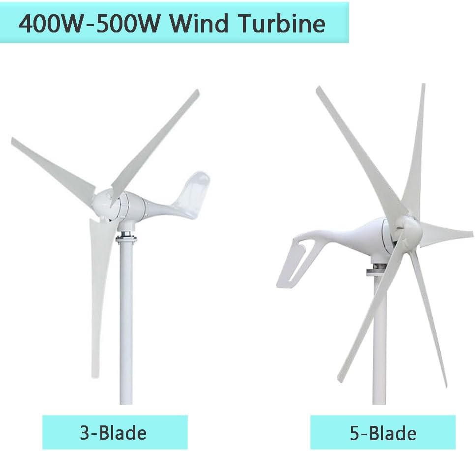 ATO Wind Turbine, 400W Horizontal Axis Wind Turbine Generator Kit (400W-24V (Without Controller), 3-Blade Wind Turbine - Flange Mount)