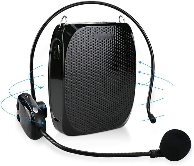 Voice Amplifier Portable UHF Mini Audio Speaker Lautsprecher for Teachers Tourrist Yoga Instructor(D)