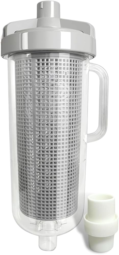 Heavy Duty Inline Leaf Canister Large Basket for Automatic Pool Vacuum Cleaners | Made in USA | Direct Replacement for Hayward Leaf Canister W530 - Leaf Catcher for Pool Vacuum
