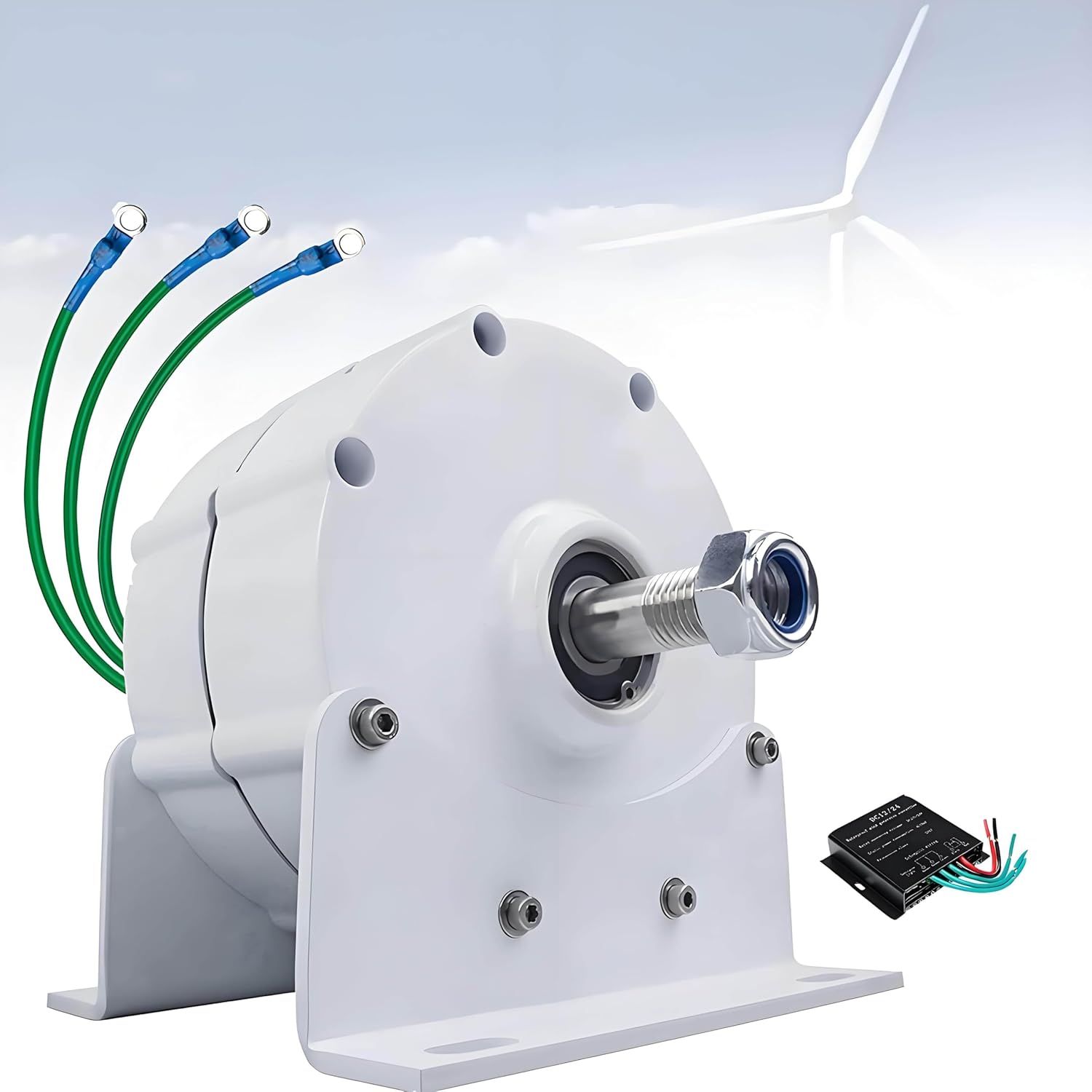 Low RPM Permanent Magnet Alternator,Gearless Permanent Magnet Generator,3 Phase Alternators， with Controller Gearless Alternators for Wind Water Turbine,12000W-110V/220V 12V