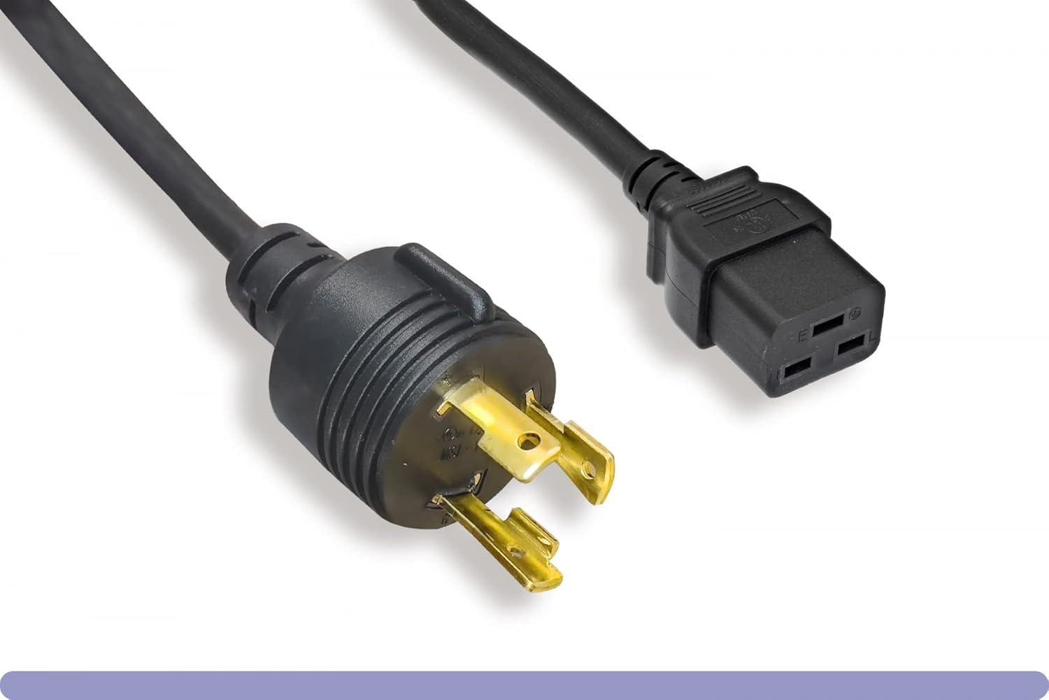 RiteAV - NEMA L6-30P to C19 Power Cord - 20Amp, 300V, 12/3 SJT - UL Listed Heavy Duty Power Extension Cable for Generator, Data Centers, Outdoor Use, High-Powered Applications & More (8 feet) (5)