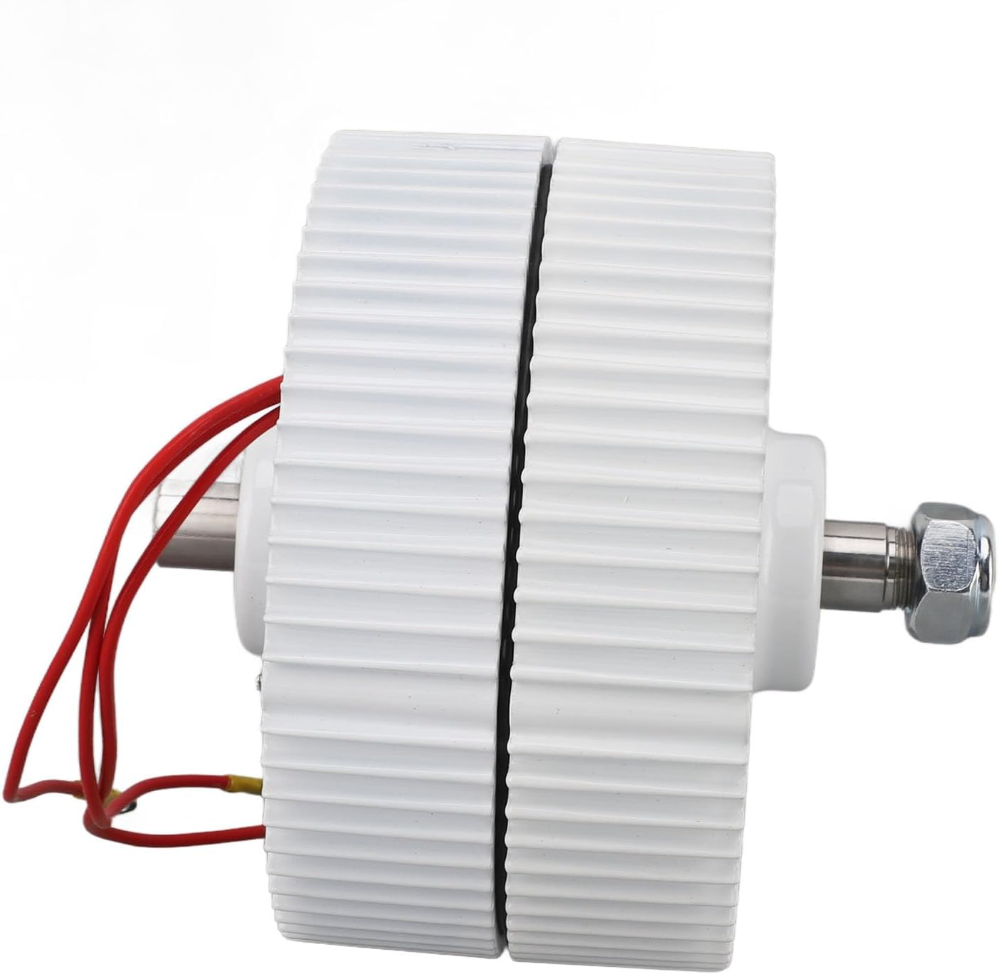 48V Double Shaft Generator 3 Phase Permanent Magnet Synchronous AC Electric Motor High Efficiency Grease Lubrication Compact Design for Vertical or Horizontal Wind Turbines (400w)