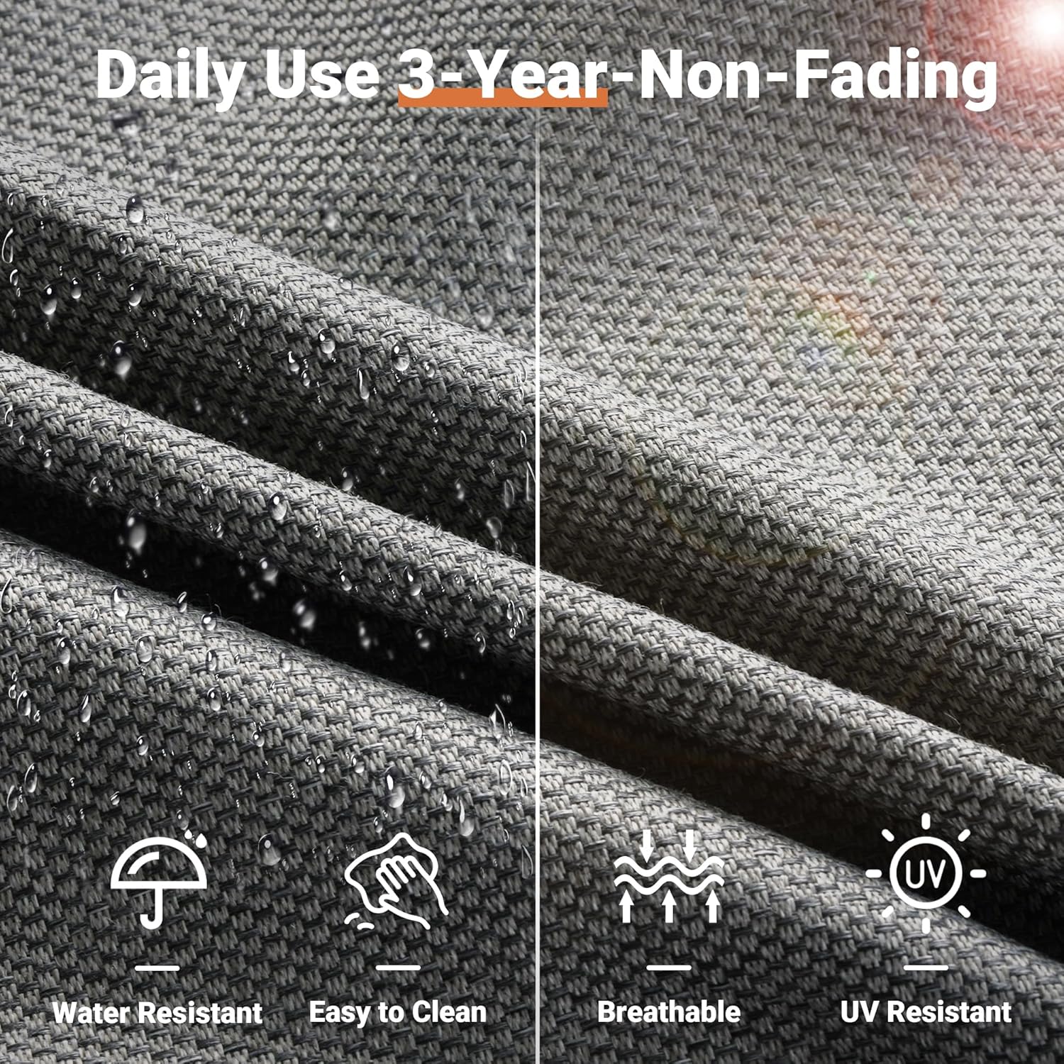 ovios 10 Piece Patio Sectional Furniture with 42