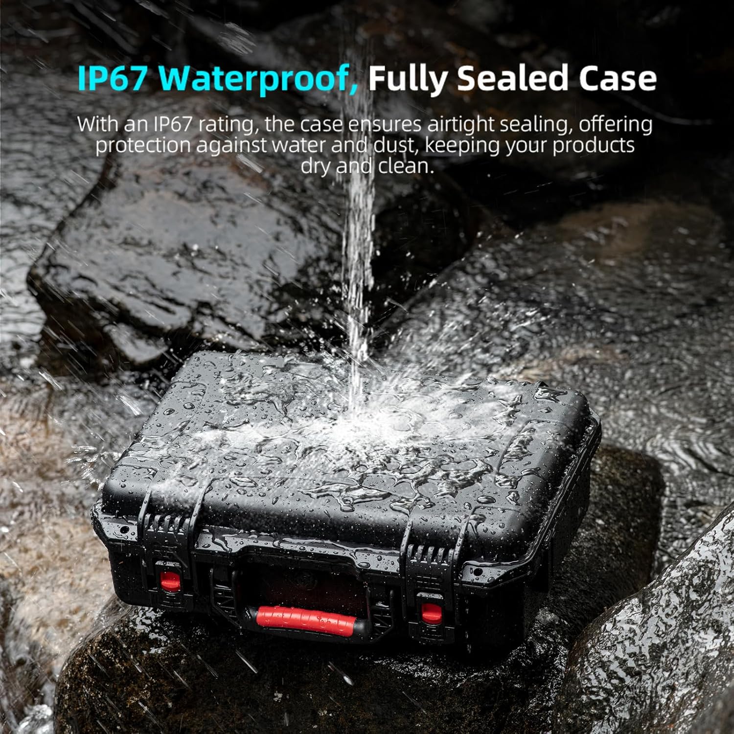 Mavic 4 Pro Case, Waterproof Hard Carrying Cases for DJI Mavic 4 Pro Creator/Fly More Combo, Perfect Storage Bag for RC Pro2/RC 2 Remote Controller and Other Drone Accessories (Case Only)