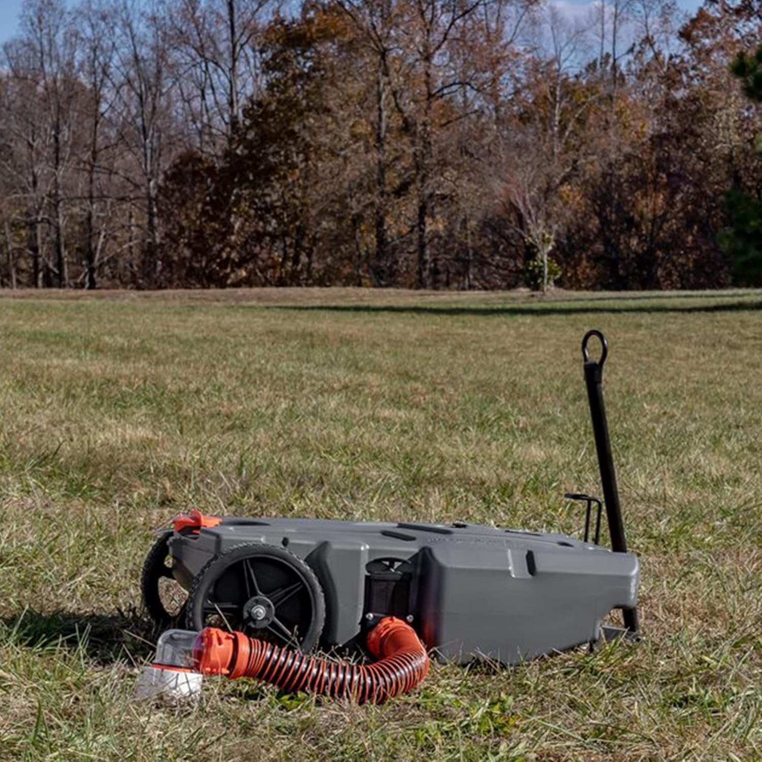 Camco Rhino Steerable Wheel Kit for 28 & 36-Gallon Rhino RV Tote Tanks - Features No-Flat Front Steerable Wheels, 24