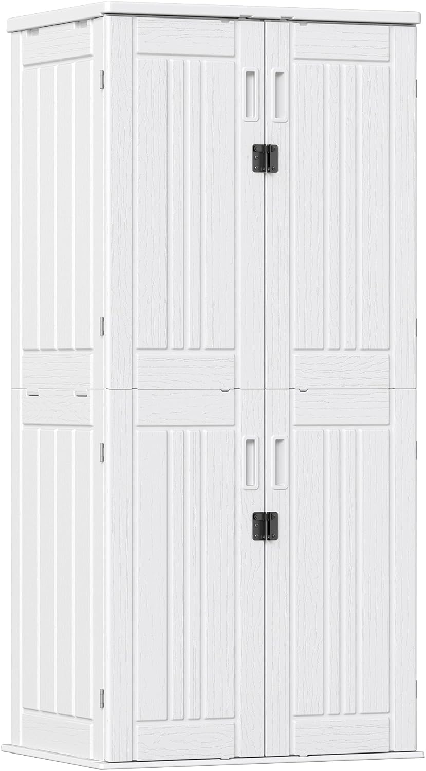 Outdoor Storage Cabinet with 4 Shelves,31.5