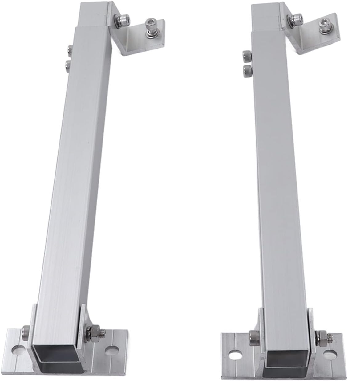 Solar Panel Mounting Bracket Solar Panel Mounting Stand Rack with 15° to 30° Adjustable Angle for Roof Balcony Ground Communication Base Station