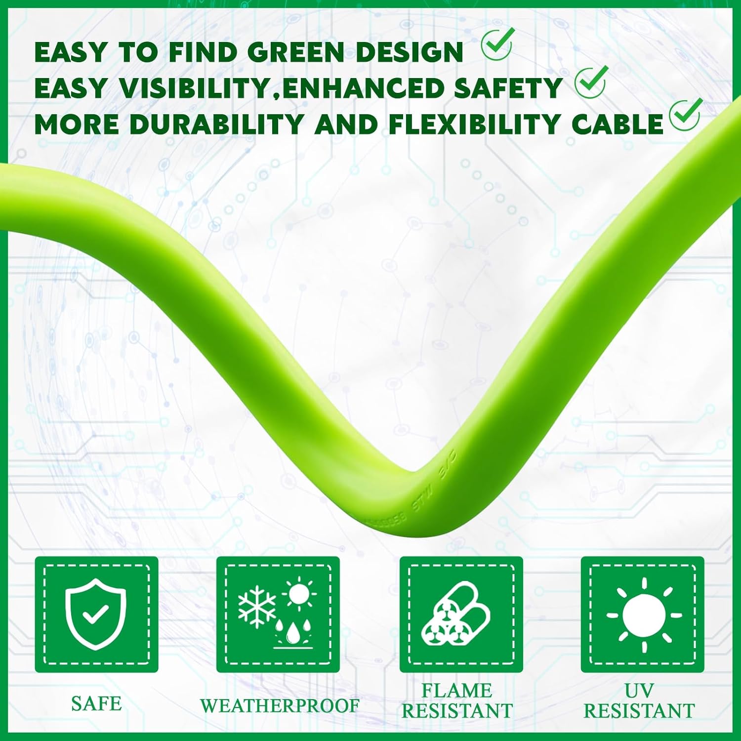 Kanayu 25 ft Welder Extension Cord Compatible with Nema L14-30p to 6-50r, 4 Prong Generator to 3 Prong Welder Power Adapter Cord 30 Amp Generator Locking Plug Connector to Welding