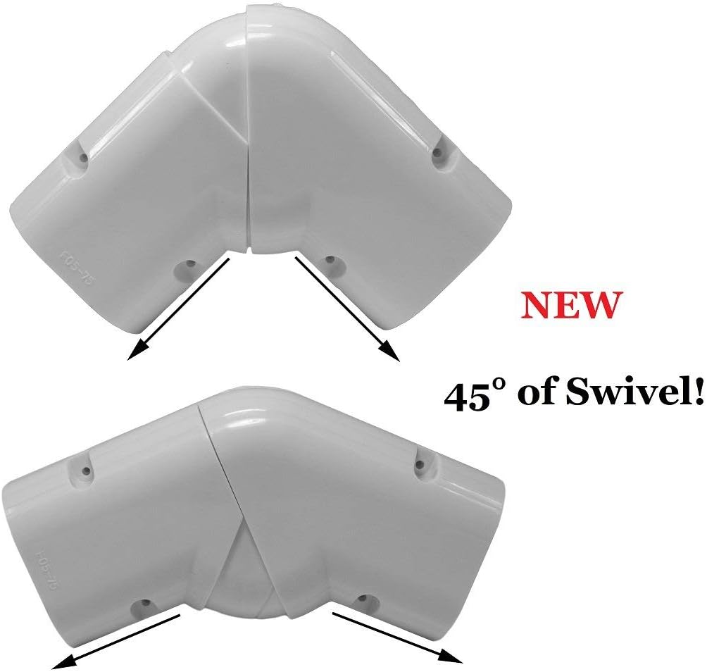 Pioneer Decorative PVC Wide Line Cover Kit for Mini Split Air Conditioners and Heat Pumps