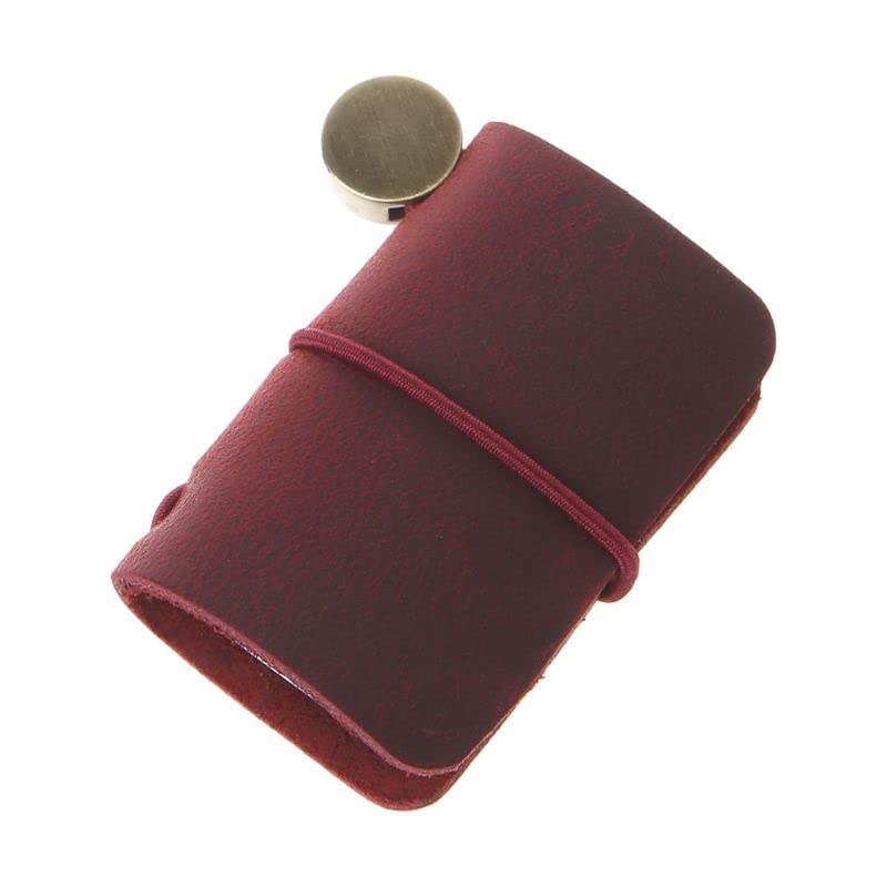 MVNOIRE Portable Leather Travel Book Mini Journal Booklet Handmade Cover With Insert Brochure Creative Accessories Writing Gifts For Men