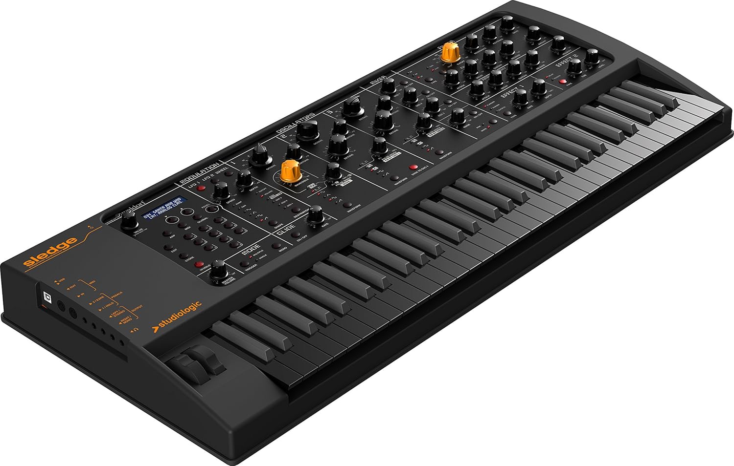 Studiologic Sledge 2 Black Edition Synthesizer with 61-Key Semi-Weighted Keyboard