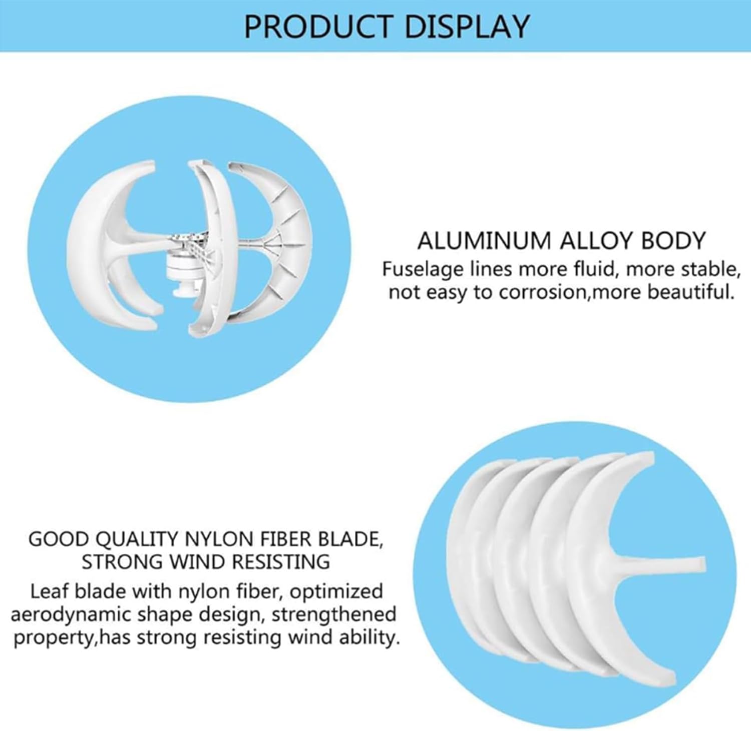 220V,BAOJUHUIKANG Low Noise Vertical Axis Wind Turbine10000w,12V/24V 48V 220V 5 Blades Generator Windmill Turbin Complete Set, for Home, Boats, Street Lighting