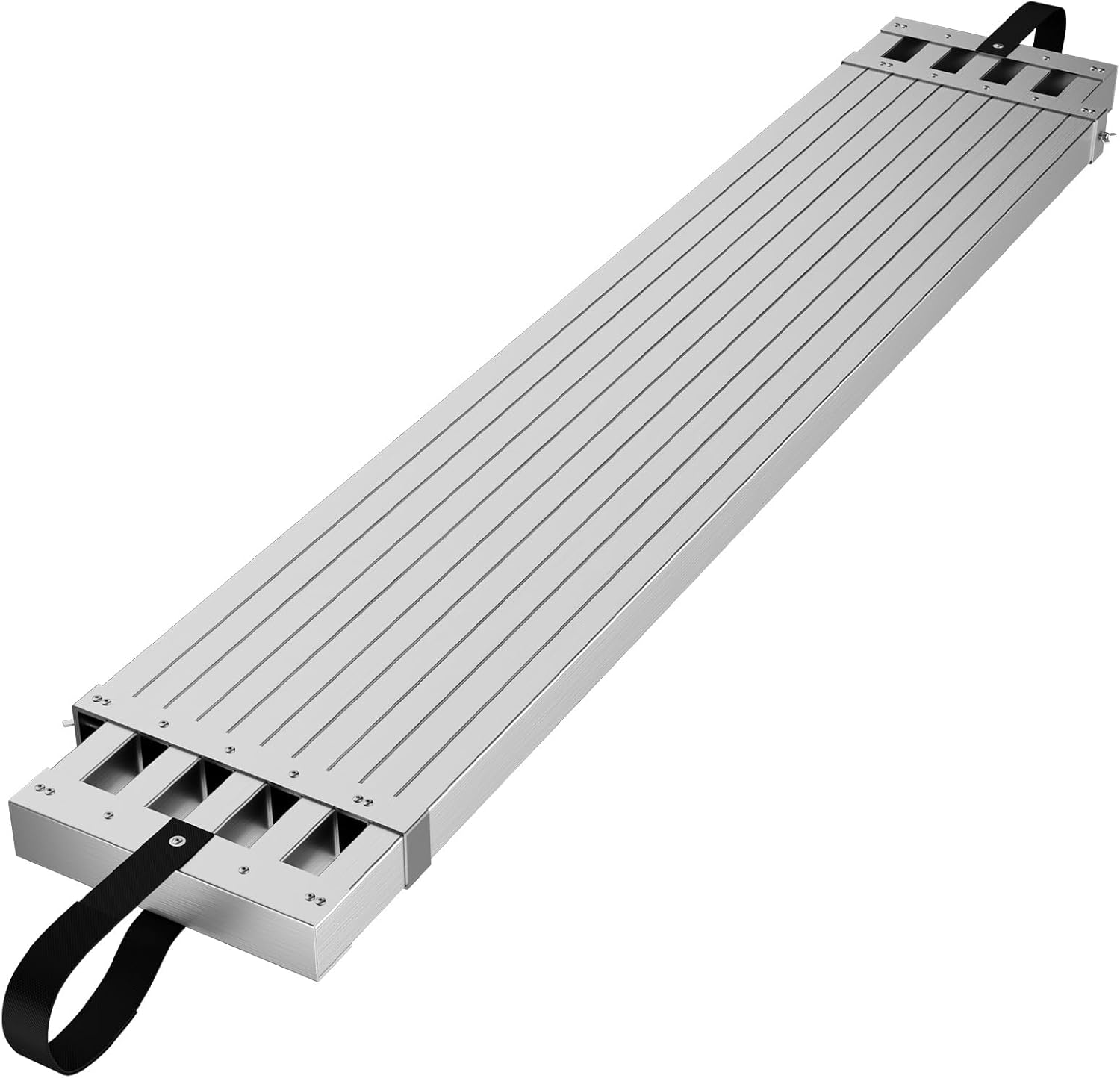 9-15 ft Telescoping Plank, Aluminum Work Plank, 440 LBS Capacity, Aluminum Scaffolding Plank with Skid-Proof Platform Scaffold Ladder Accessory