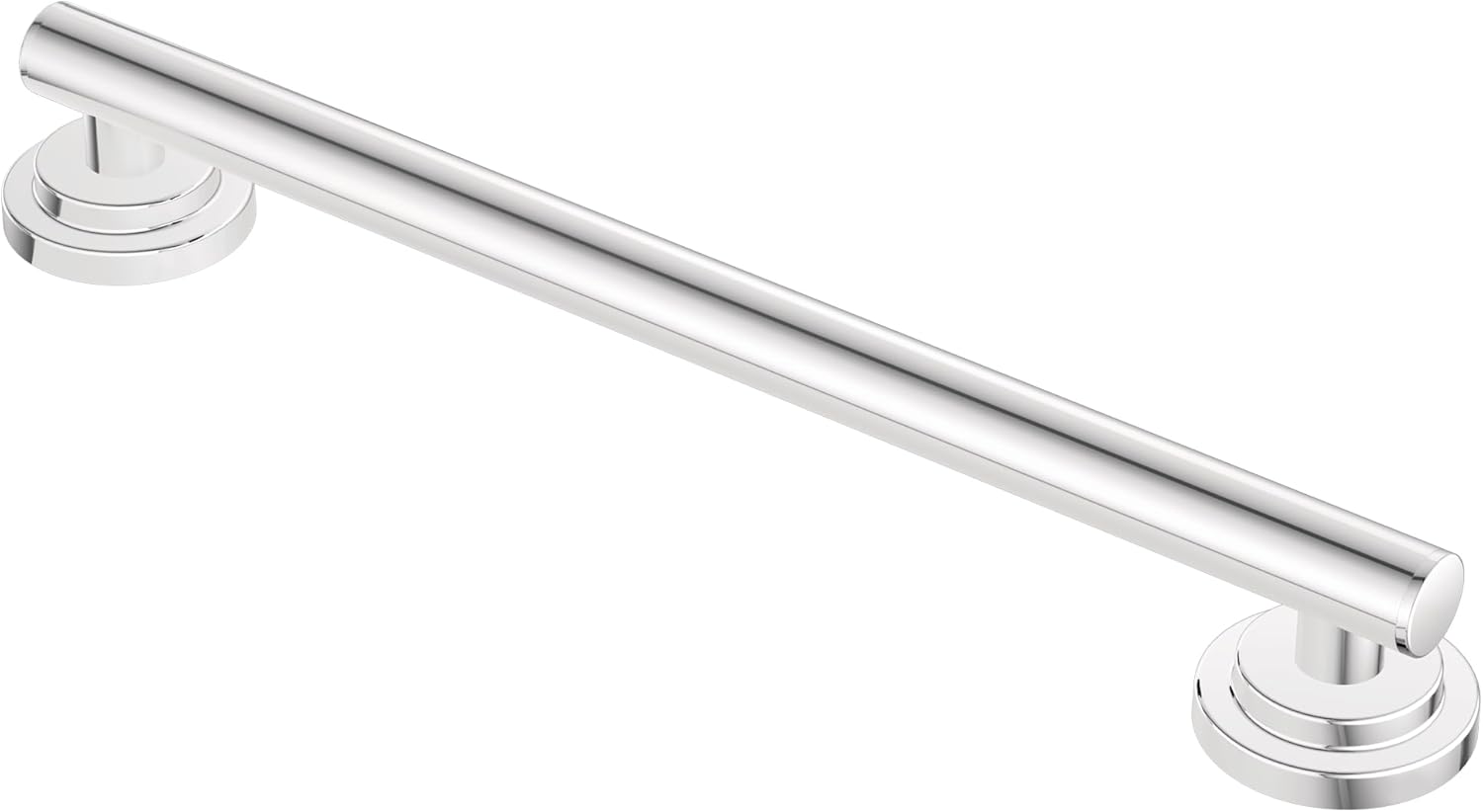 Moen YG0712CH Bathroom Safety 12-Inch Stainless Steel Modern Bathroom Grab Bar, Chrome