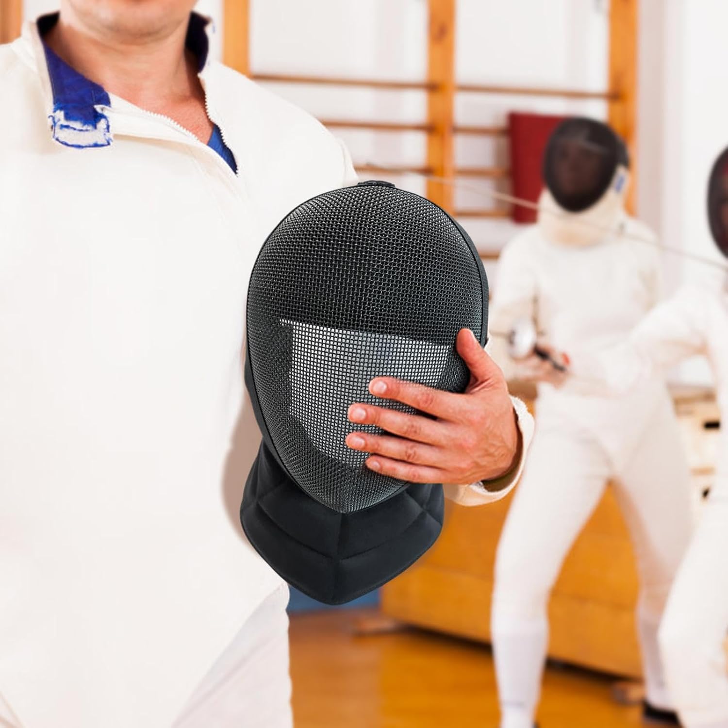 Fencing Epee Gear, Comfortable Breathable Professional Stabproof for Sparring Face Guard, Sports Accessories