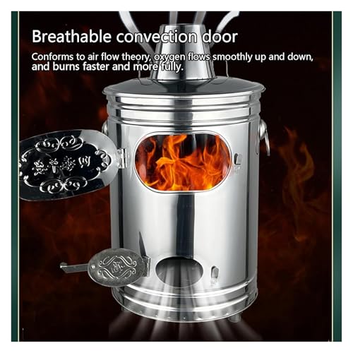 Smokeless Outdoor Burn Barrel - Efficient Incineration Drum for Trash Disposal in Yards & Parks - Eco-Friendly Fire Pit for Waste Management