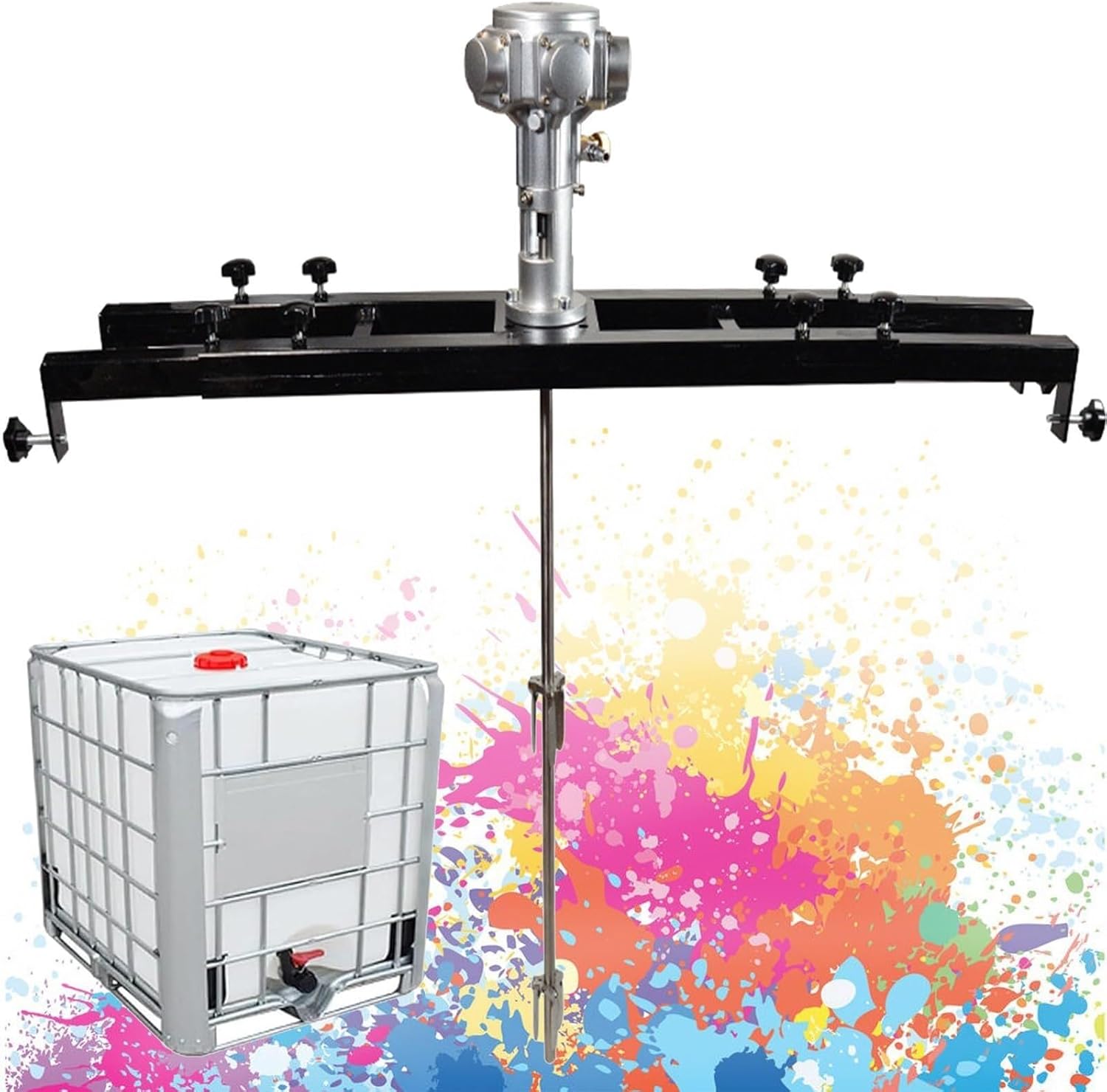 1/2HP Pneumatic Paint Mixer Paint Stirring Machine, Air Agitator, Pneumatic Bracket Mixer, Agitator Paint Mix Tool, Commercial Pneumatic Mixer