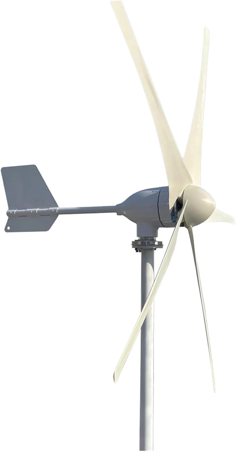 Wind Turbine Generator Kit, 5 Blades 15KW 12V 24V 48V Horizontal Axis Wind Power Turbine Generator for Home 15000W Wind Energy Windmill for Hybrid Solar Wind System(5B,24V_15KW)