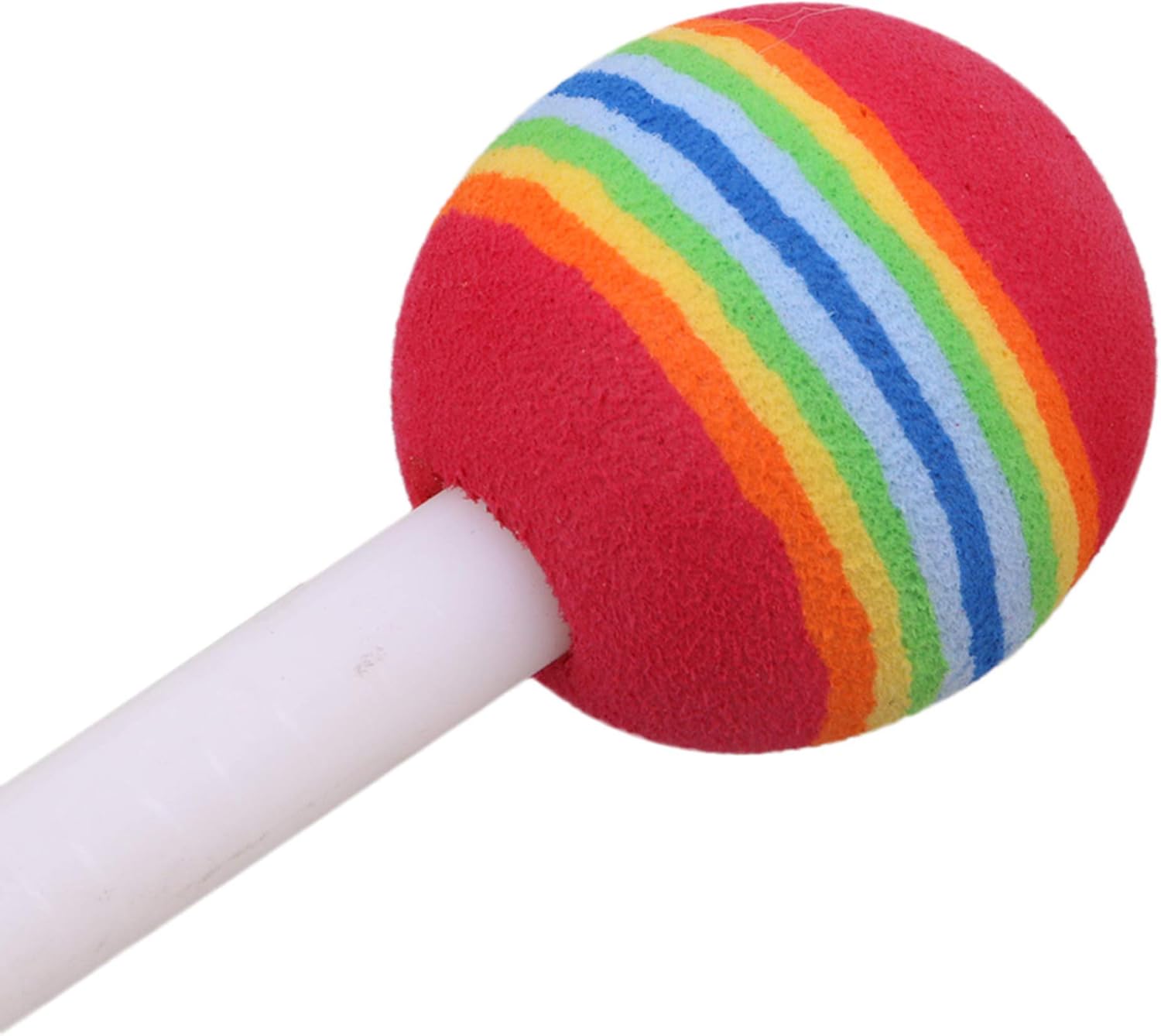 Lovermusic 10PCS Lollipop Shape Drum Hand Drum Musical Sound Tool Musical Instruments Colorful