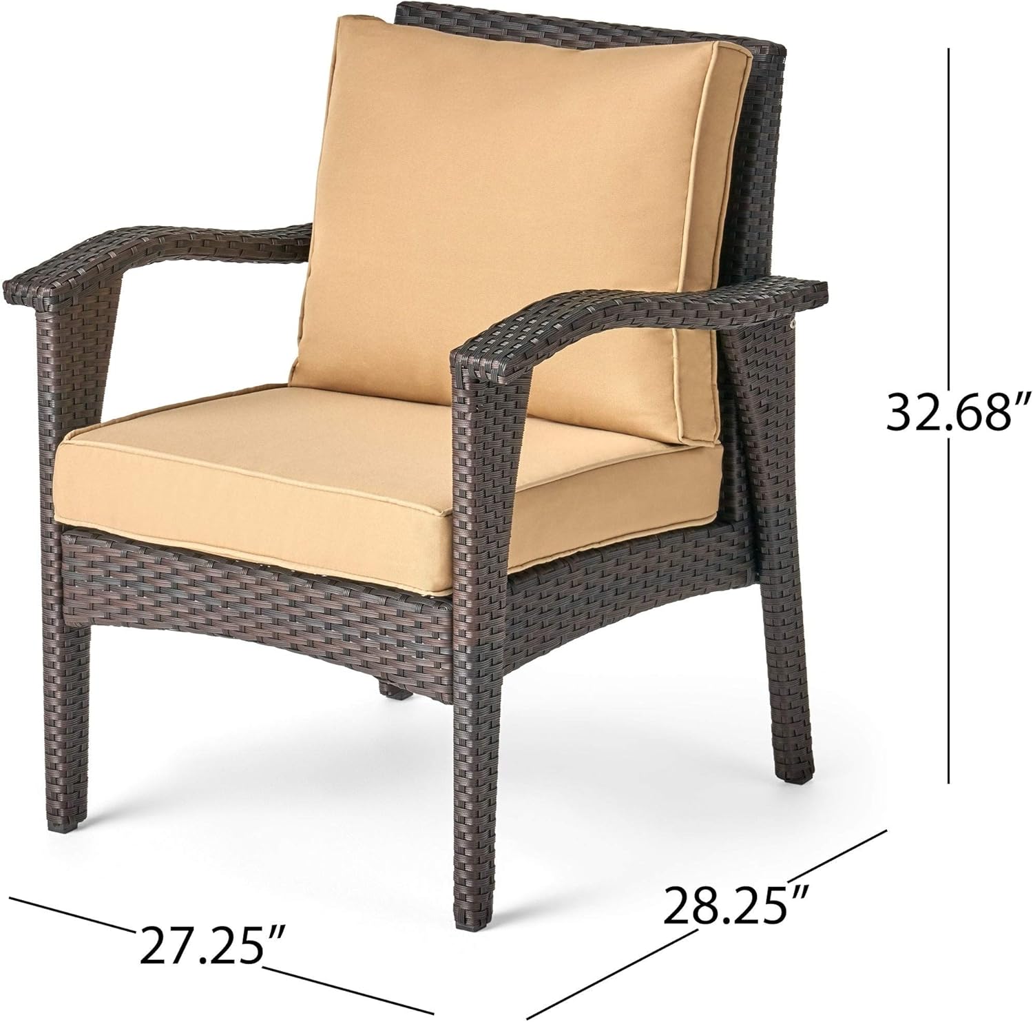 Misc Kahala Outdoor 4 Seater Wicker Chat Set with Fire Pit by - Gray+Light Gray+Dark Gray Brown Grey Tan Modern Contemporary Fabric Iron Cushion Included Water Resistant