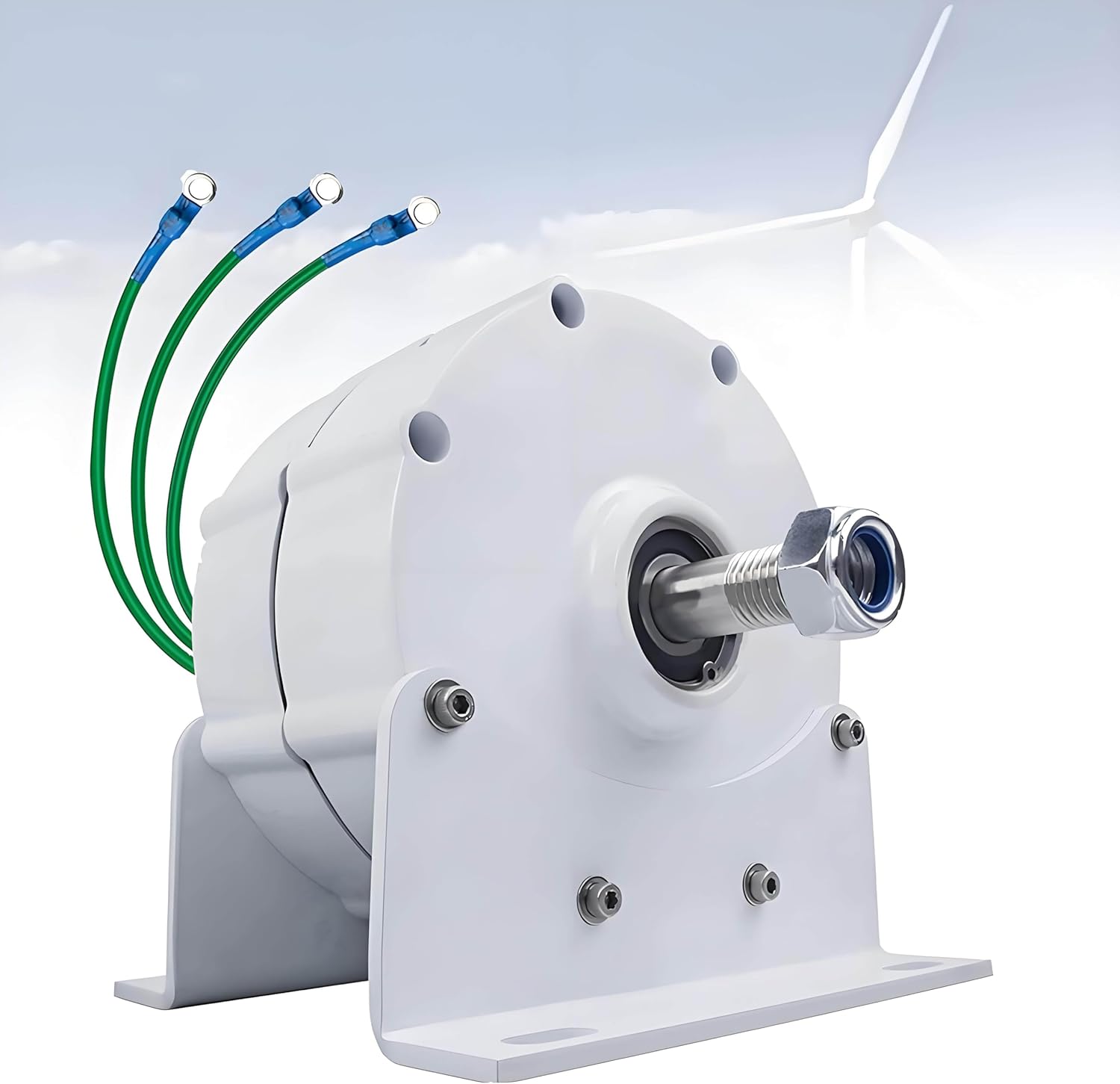 3 Phase Gearless Permanent Magnet Generator，12000W 12V 24V 48VPermanent Magnet Generator，AC Alternator Water Wind Turbine Generator,for Wind Turbine Water Turbine 12V