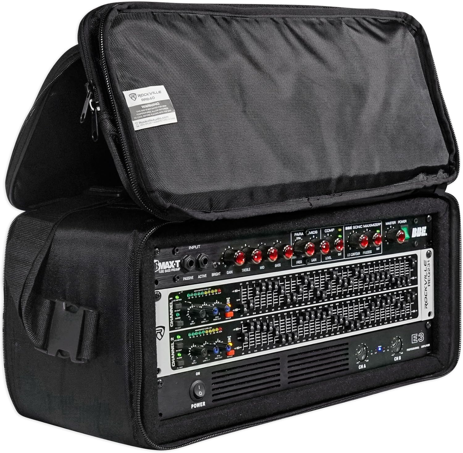 Rockville RRB40 4U Rack Bag Double-Sided Case, 12