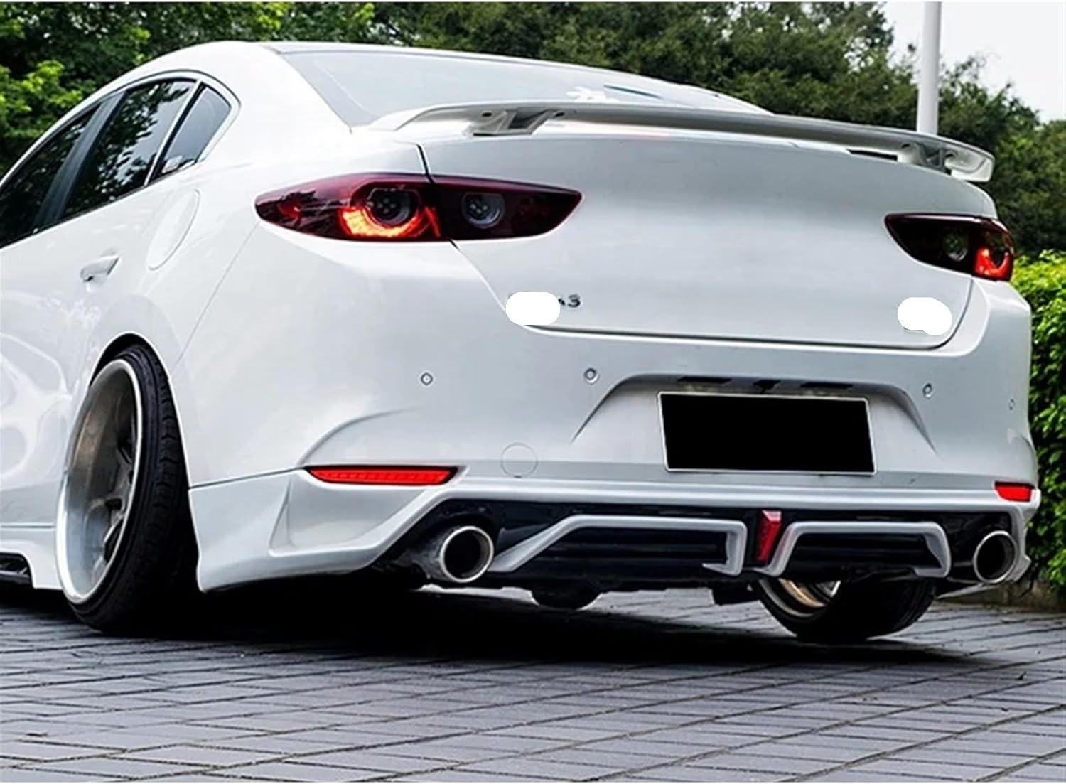 Car Body Kit Compatible For Mazda 3 Angkersela 2020-2021 Front Lip Rear Lip Side Skirt Other Accessories