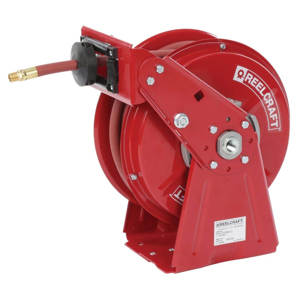 Reelcraft DP5450 OLP Heavy Duty Compact Dual Pedestal Hose Reel, 1/4