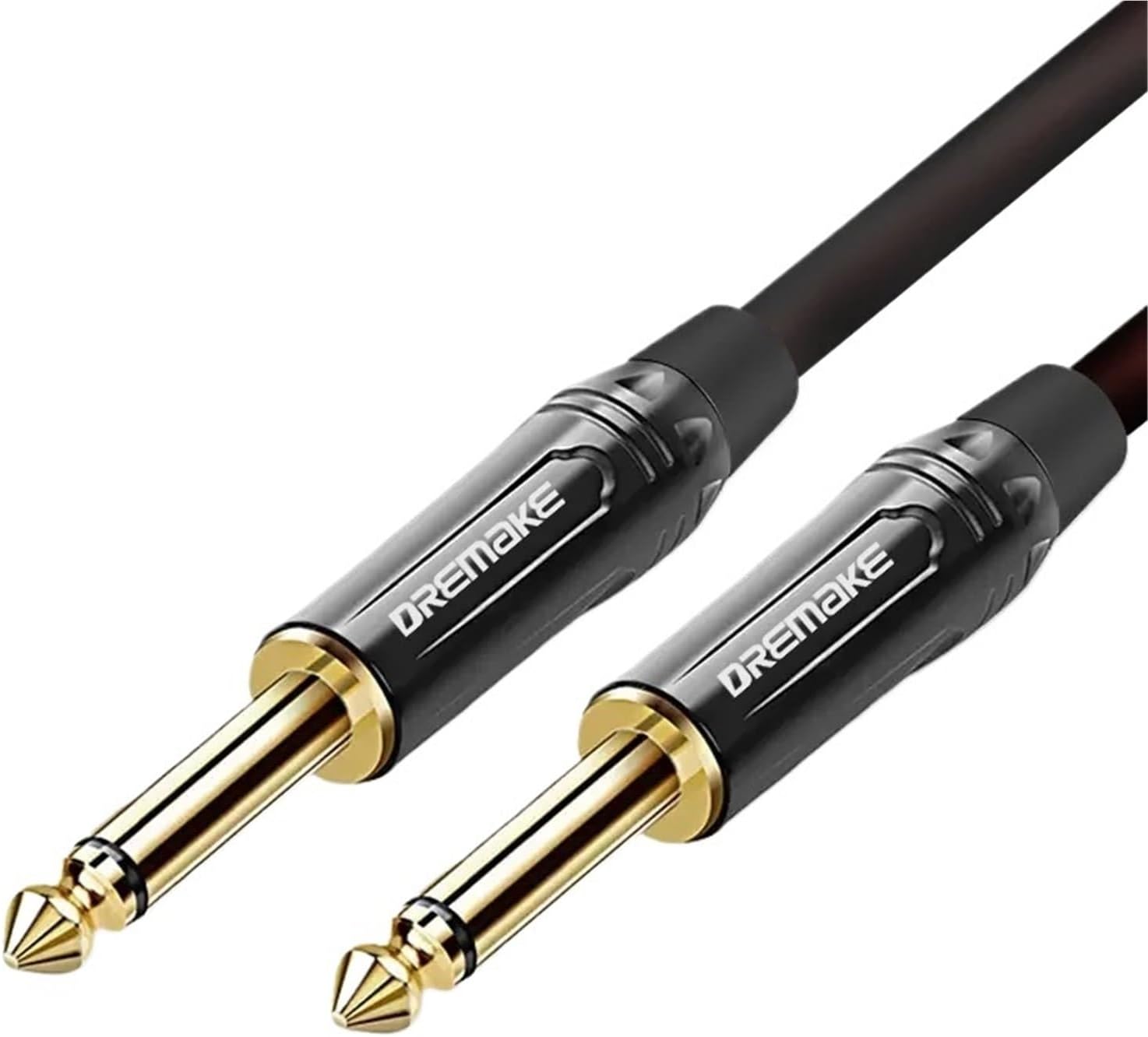 Jack 6.5mm Audio Cable Male To Male Guitar Cable for Electronic Musical Instrument ConnectTo Audio Amplifiers Etc(1m)