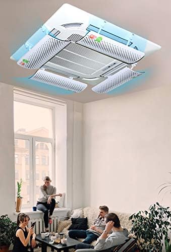 Air conditioner windshield Air Conditioning Wind Deflector Central Air Conditioner Home Wind Deflector, Anti-Right Knock Cold Air Vent Windshield for Baby/Woman/Elderly, 53 × 20