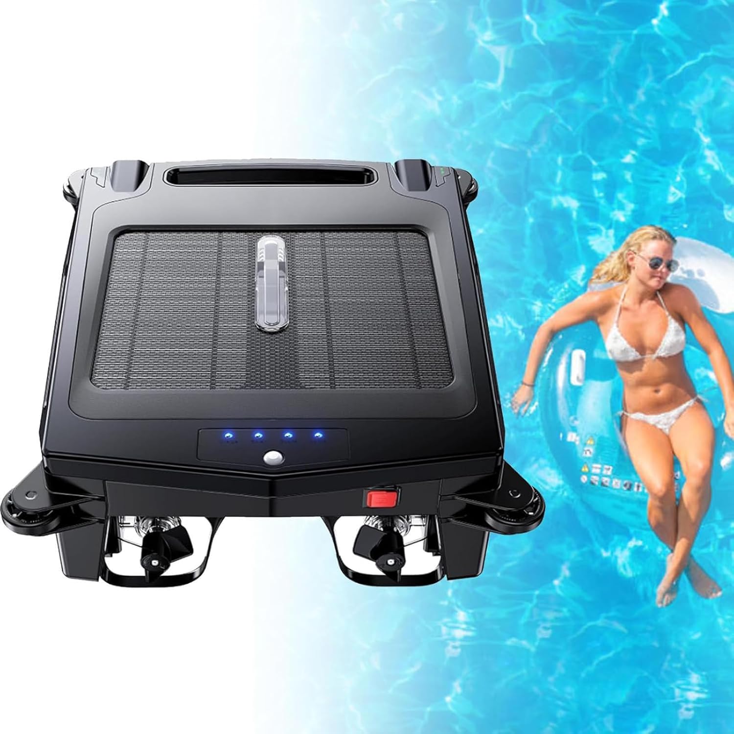 Pool Vacuum for Inground Pools, Cordless Robotic Pool Cleaner, Pool Vacuum, 180 min Battery Life for Pool Up to 860 Sq.ft