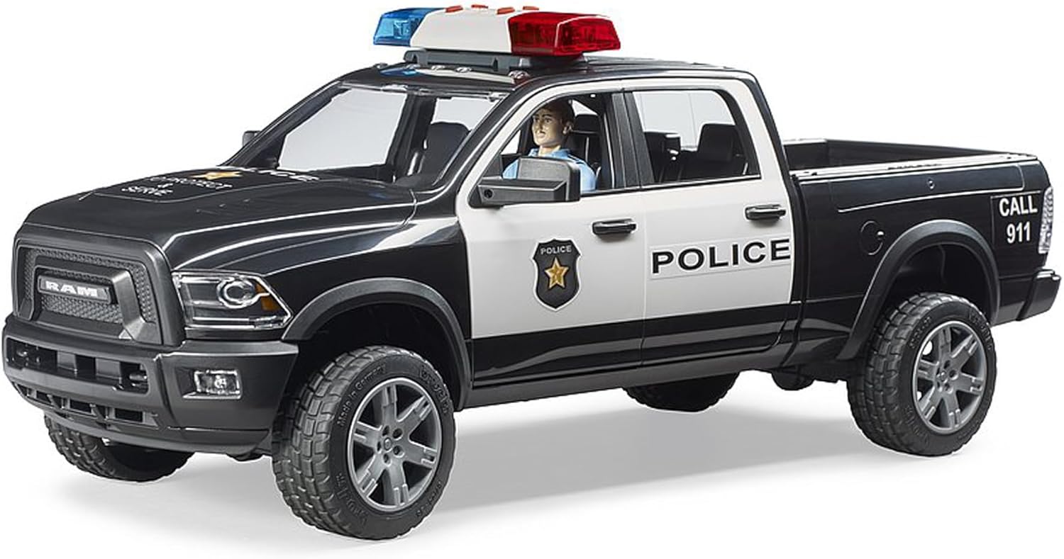 Bruder 02505 Ram 2500 Police Pickup with Police Officer