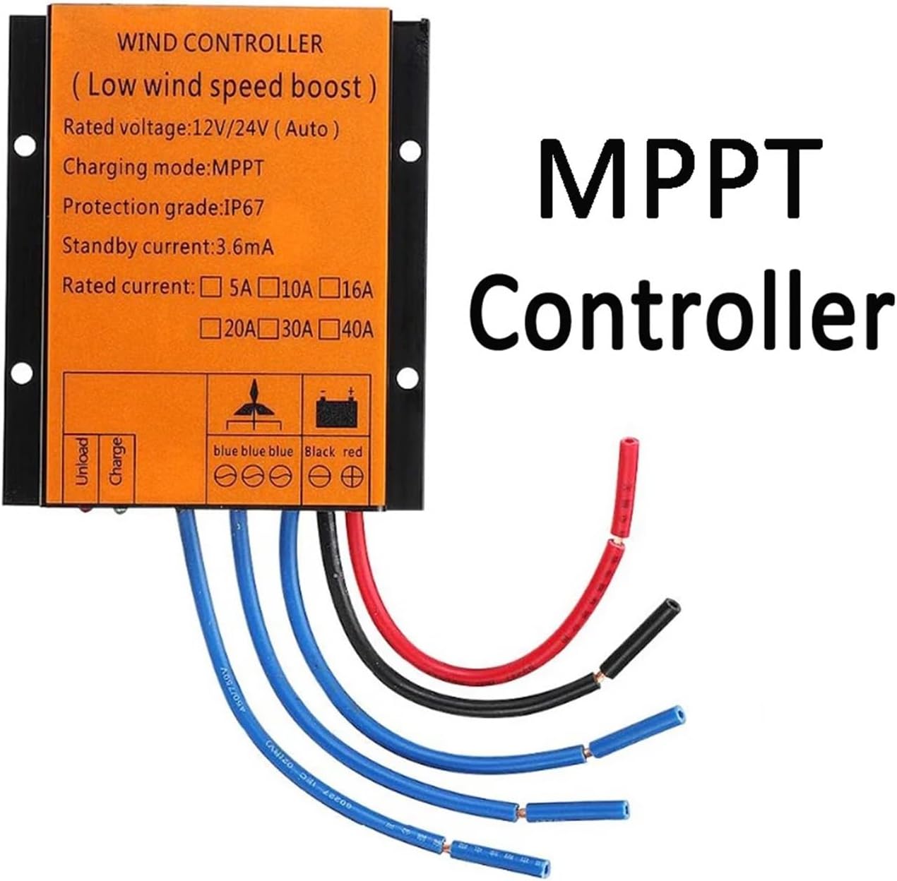 5000W Vertical Axis Wind Turbine Generator 5KW 12V 24V 48V with MPPT Low Noise Wind Power Generator Windmill for Home Farm for Home, Farm, RVs, Boats(White with Control,12V_5000W)