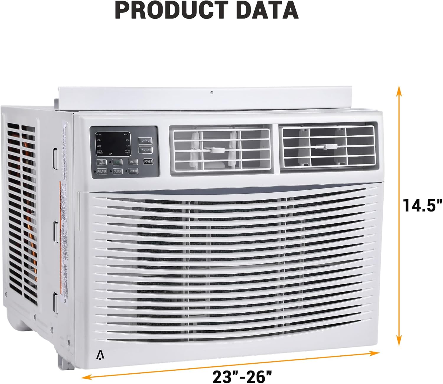 10,000 BTU Window Air Conditioner, Smart WIFI Control for 450 sq. ft. Room, Silent Window Air Conditioner Unit with Cooling/Fan/Dry Mode, Bedroom/Apartment/Dormitory