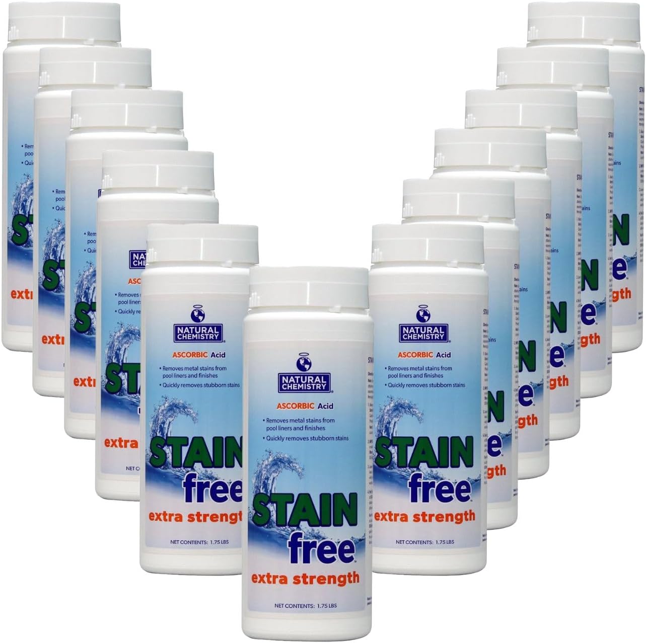 Natural Chemistry 07395 Extra Strength Stain Free, 1-3/4-Pound, 12 Pack